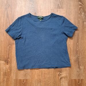 Vintage Navy Ralph Lauren Tee Petite
